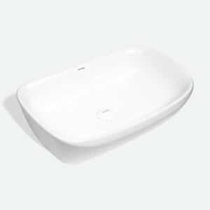 Harrington Art Basin 030035 – Glossy White Porcelain Slim Edge