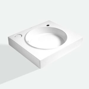 Harrington Art Basin 030040 – Glossy White Splash-Free Slim Edge