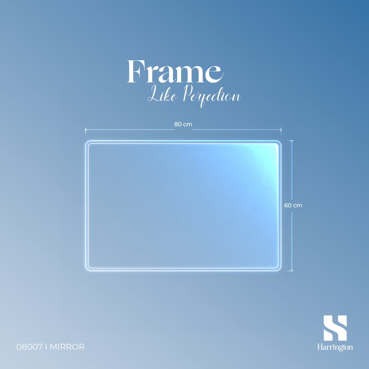 Harrington LED Mirror 08007 – Antifog Touch Control - Creative 4