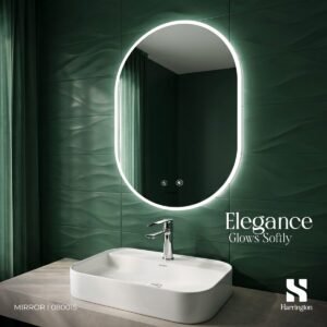 Harrington LED Mirror 080015 with anti-fog touch control